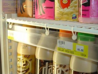 Clear Hanging Data Strip For Refrigeration