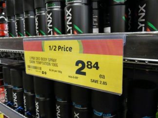 Hinged shelf Talker Holder