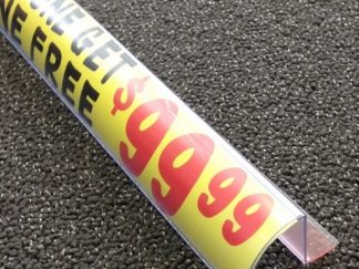 30mm Curved Branding Strip with adhesive (Bullnose)