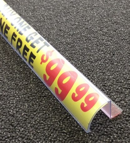 30mm Curved Branding Strip with adhesive (Bullnose)