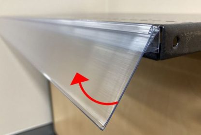 52mm Hinged Angled Shelf Talker Grip Data Strip with Adhesive 1200mm