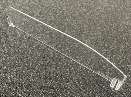 60mm High Clear Shelf Dividers