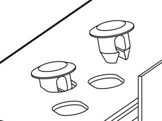 T-Rail Fixing Clips