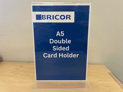 Double Sided Card Holders Clear 2mm Acrylic - Image 2