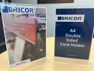 Double Sided Card Holders Clear 2mm Acrylic
