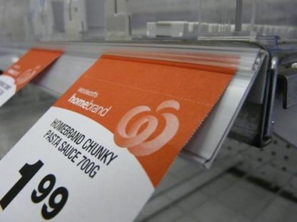 26mm Shelf Talker Angled Grip Data Strip (Adhesive)