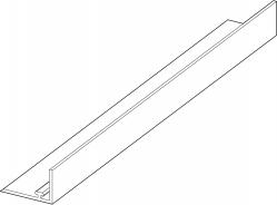 T-Rail with Adhesive and Front Riser