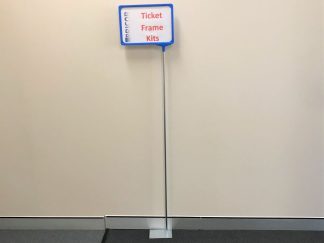 A4 Ticket Frame Kit - Metal Pole & Base